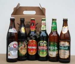 Dárková krabice "Na Zdraví" s 6-ti světlými pivy